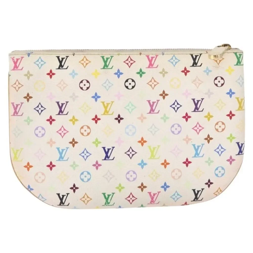 Louis Vuitton Monogram Multicolor Pochette GM Pouch White
